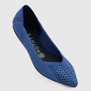 Rothy’s Blue Snake Skin Flats. Sold Out!